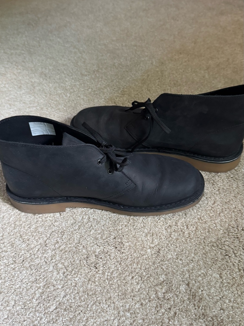 Clarks Men's Black Suede Chukka Boots - Picture 3 of 7